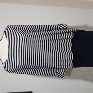 White House Black Market Striped Tunic